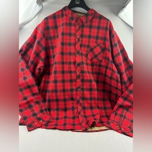 NWT SSLR red flannel with tan soft‎ inside